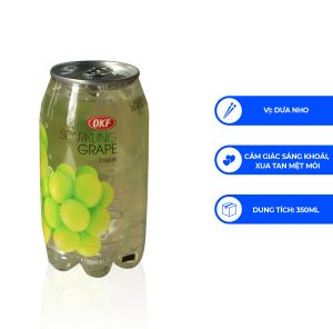 Nước uống trái cây có ga vị nho OKF Hàn Quốc 350ml