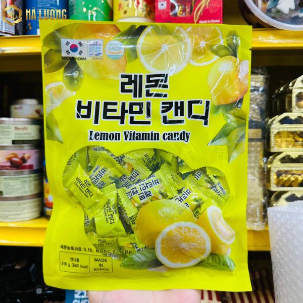 Kẹo vitamin Chanh Hàn Quốc gói 210g