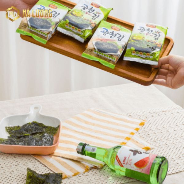 Đặc điểm nổi bật của rong biển ăn liền Gwangchun vị oliu