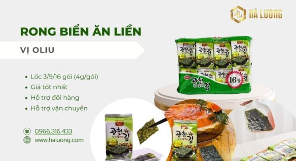 Địa chỉ mua rong biển ăn liền uy tín