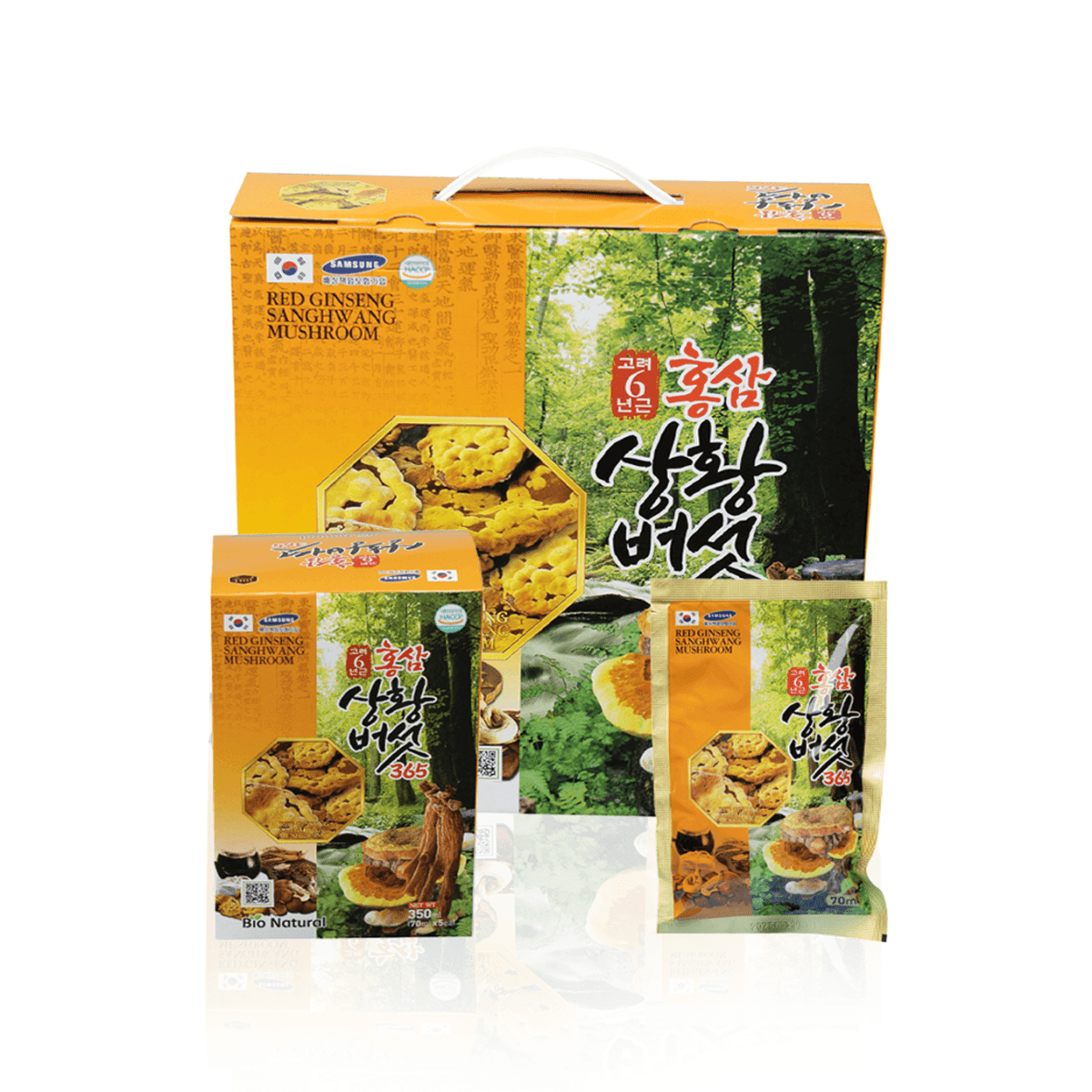 Nước hồng sâm nấm thượng hoàng Hàn Quốc