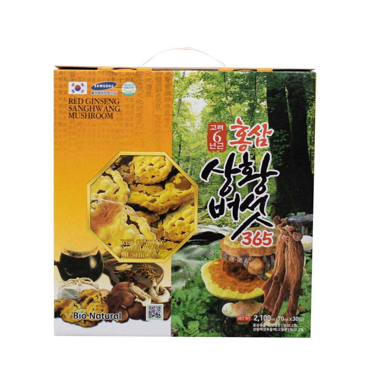 Nước hồng sâm nấm thượng hoàng