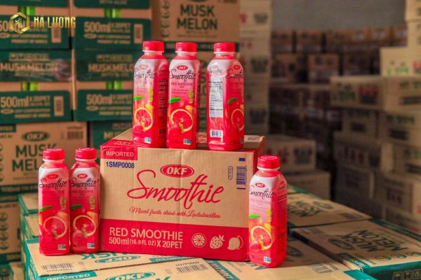 Nước ép nhập khẩu OKF Red Smoothie mua ở đâu uy tín?