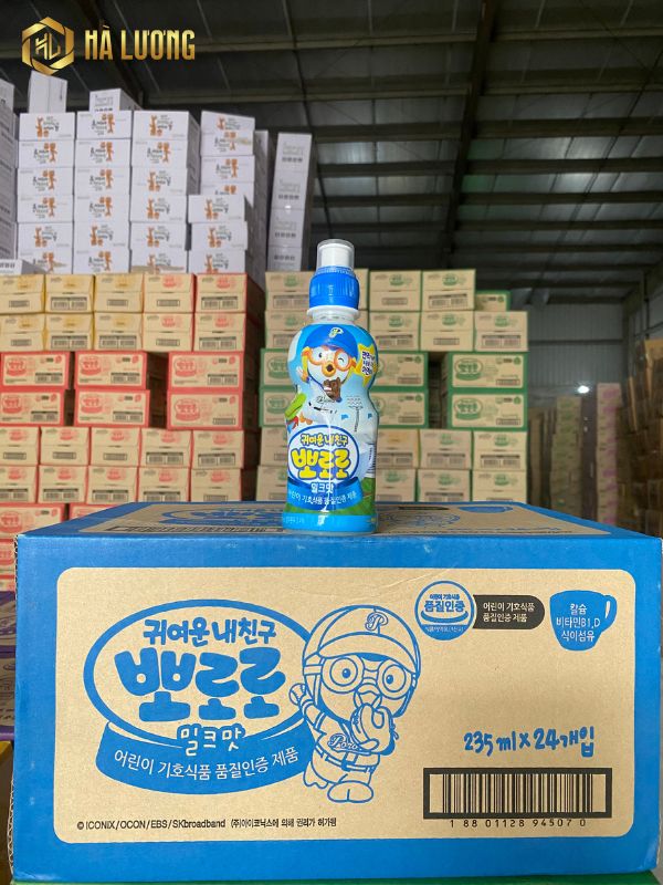 Công dụng của nước uống Pororo hương vị sữa