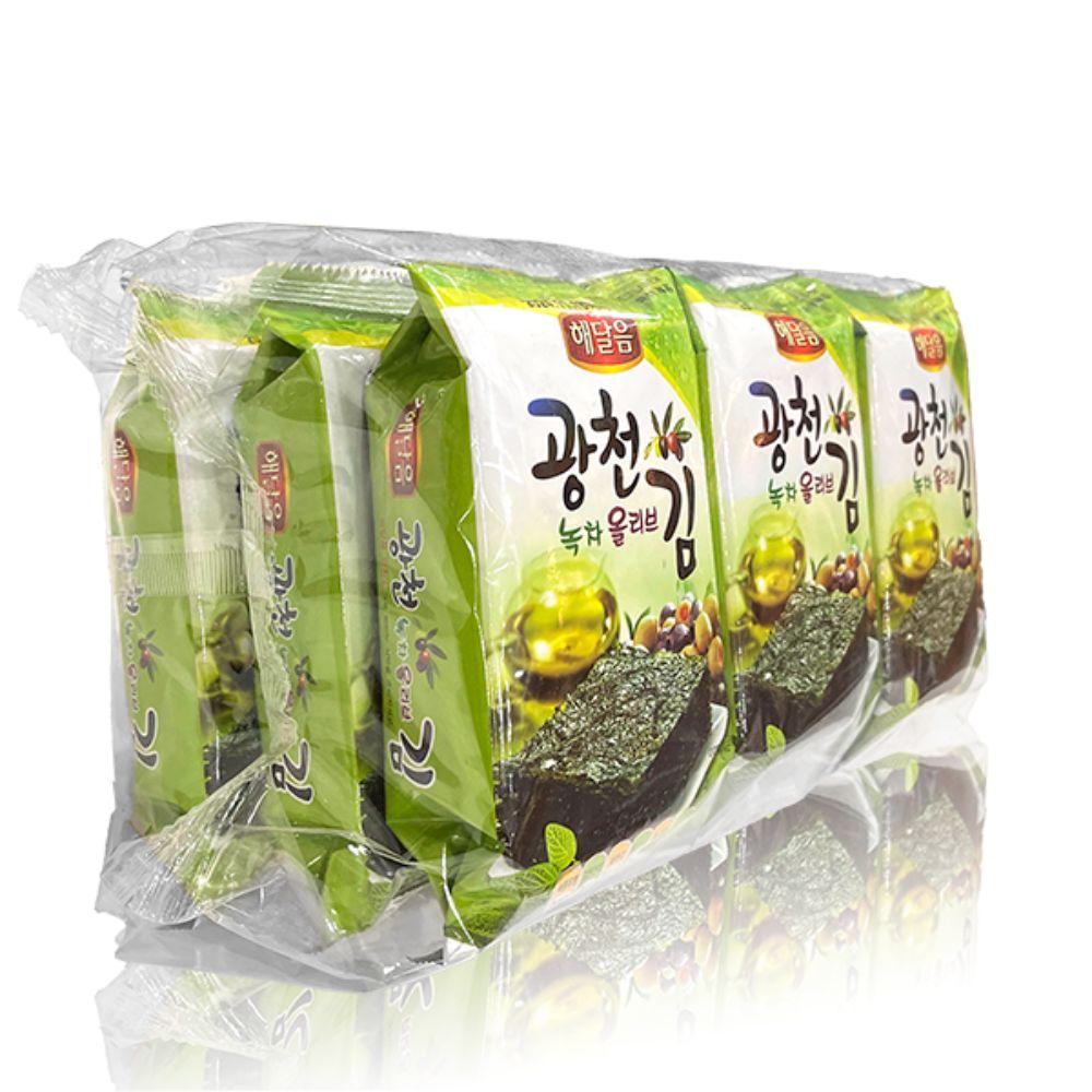 Rong biển ăn liền Gwangchun vị oliu Hàn Quốc lốc 9 gói