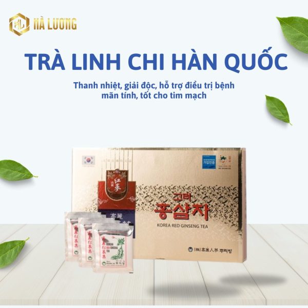 Trà Linh Chi Buleebang Korea Lingshi Mushroom Tea hộp 300g