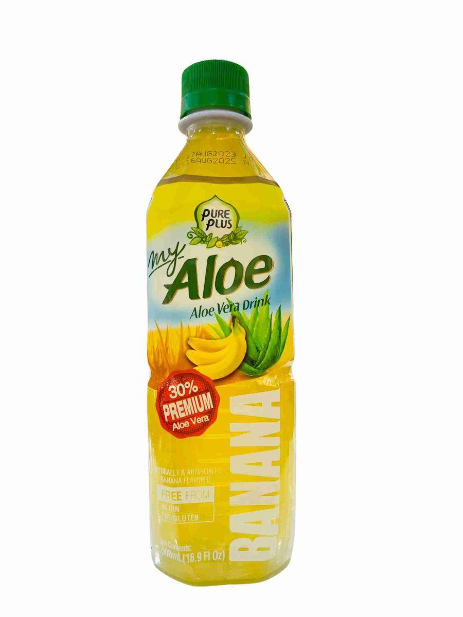 Nước uống nha đam Aloe vị chuối Hàn Quốc 500ml