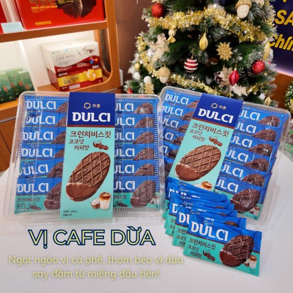 Bánh quy Dulci Hàn Quốc vị cà phê dừa