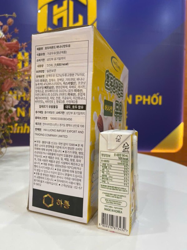 Thành phần của sữa óc chó hạnh nhân Nutri Healthy