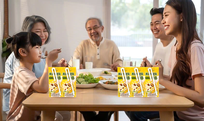 Sữa óc chó hạnh nhân vị chuối nutri healthy phù hợp mọi lứa tuổi