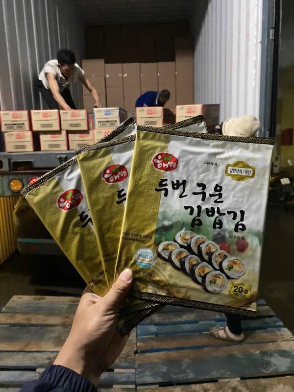 Nhà phân phối rong biển cuộn cơm 100 lá